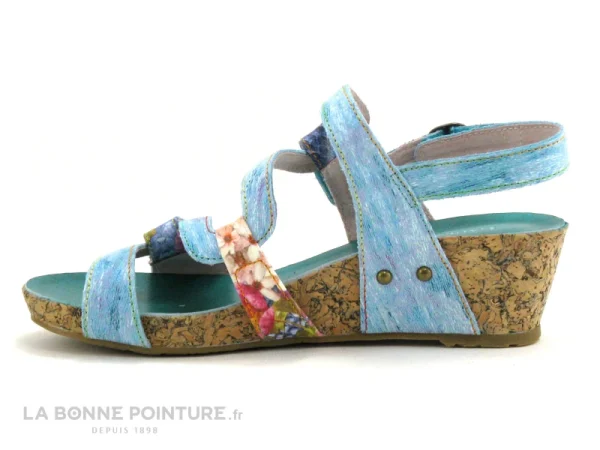 boutique Laura Vita BECLINDAO 209 – Turquoise – Nu-pieds Compense 4