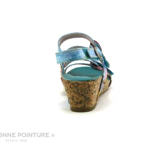 boutique Laura Vita BECLINDAO 209 – Turquoise – Nu-pieds Compense 15