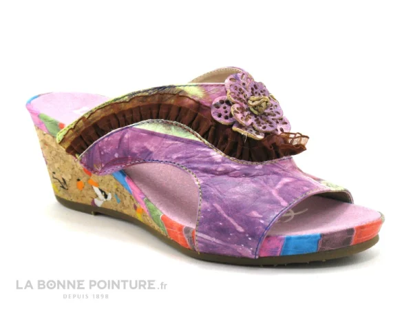 meilleur cadeau Laura Vita BENOIT 12 Violet SL140356-12A Mule 1