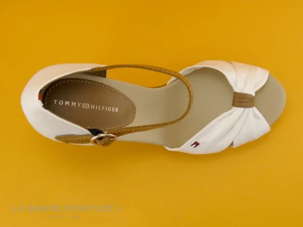 Tommy Hilfiger FW0FW00905 ICONIC ELENA-121 Whisper White-Sandale boutique en france 7