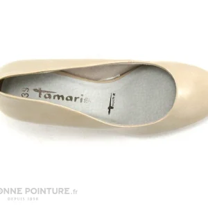 magasin Tamaris 1-22444-22 Cream Patent – Escarpin Verni Beige 19