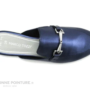 Marco Tozzi 2-27300-22 Navy Metallic – Sabot Mode Femme meilleur cadeau 19