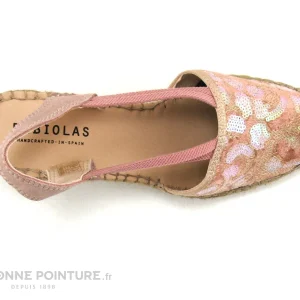 à prix d'occasion Fabiolas 307180 Rose – Sequins – Espadrille Compensee 19