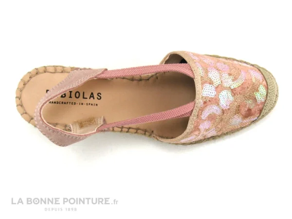 à prix d'occasion Fabiolas 307180 Rose – Sequins – Espadrille Compensee 7