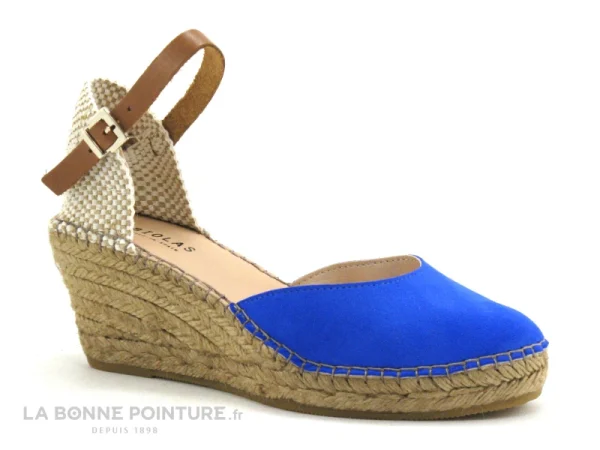 Prix très abordable Fabiolas 304700 – Bleu Electrique – Sandale Espadrille 1