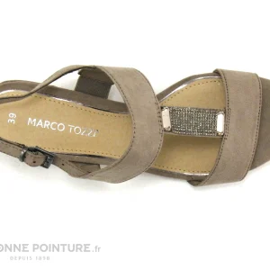 Marco Tozzi 2-28202-22 Taupe – Nu-pieds Talon Large vente luxe pas cher 19