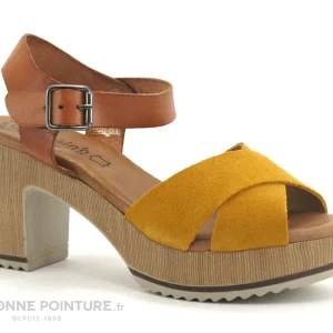 Valeria’s Valerias 5208 Ocre – Marron – Sandale Talon – Jaune bas prix 17