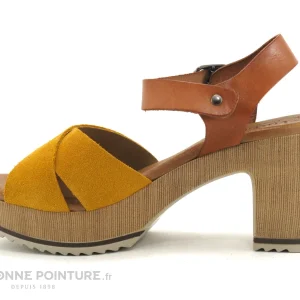 Valeria’s Valerias 5208 Ocre – Marron – Sandale Talon – Jaune bas prix 13