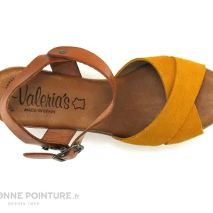 Valeria’s Valerias 5208 Ocre – Marron – Sandale Talon – Jaune bas prix 19