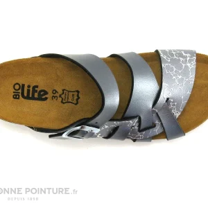 Bio Life BioLife 0004 ESC01 Anthracite Argent – Mule Reglable Femme REMISE allant jusqu. 19