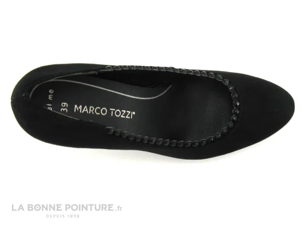 Authentic Original licence Marco Tozzi 2-22409-21 Black – Perles Noires Pourtour – Escarpin 7