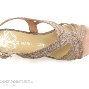 se précipiter pour acheter Marco Tozzi 2-28326-22 – Rose Metallic – Nu-pieds Compense 19