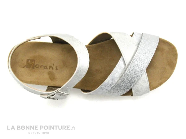 Moran’s Morans MOUSTIKA 26145 Blanc Argent – Sandale Femme prix le plus bas 4