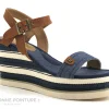 Refresh Shoes Refresh 69910 Bleu Jeans – Camel – Sandale Compensee dernière tendance 20