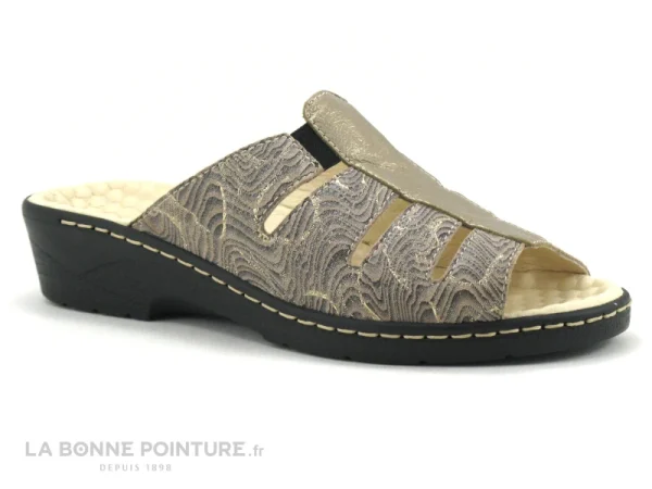 Pedi Girl DOMI Taupe Fumo – Mule Confortable Femme nouvelle saison 1