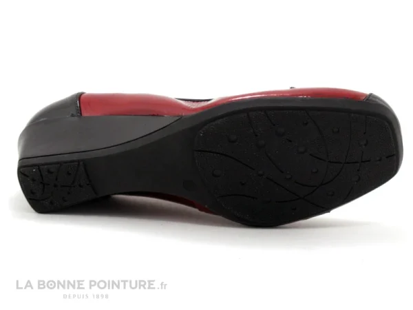 Inéa INEA FANA – Escarpin Rouge Verni – Noir – Talon Compense site pas cher 8