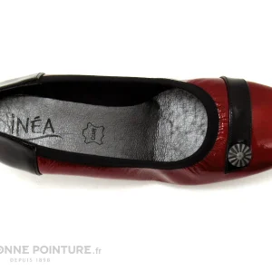 Inéa INEA FANA – Escarpin Rouge Verni – Noir – Talon Compense site pas cher 19