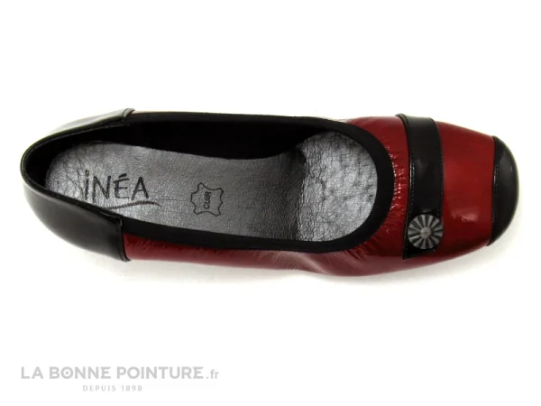 Inéa INEA FANA – Escarpin Rouge Verni – Noir – Talon Compense site pas cher 7