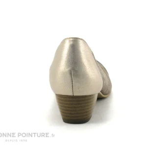 Inéa Inea RIO Taupe – Escarpin Petit Talon En Cuir Boutique officielle 15