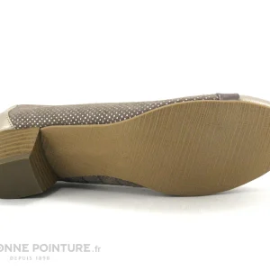 Inéa Inea RIO Taupe – Escarpin Petit Talon En Cuir Boutique officielle 21