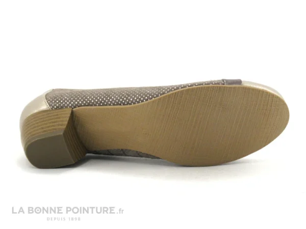 Inéa Inea RIO Taupe – Escarpin Petit Talon En Cuir Boutique officielle 8