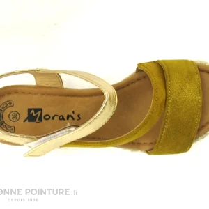 belle Moran’s Morans TICTAQUE 28554 Jaune Or – Sandale Compensee Femme 19