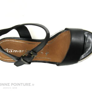 Boutique Tamaris 1-28015-26 001 Black – Sandale Noire Talon Haut Compense 19