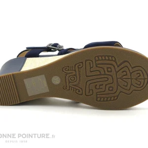 Fugitive IRLAND Navy – LPITV09 – Sandale Bleu Marine – Talon Compense vente en ligne pas cher 21