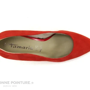 Tamaris 1-22411-20 Strawberry – Escarpin Rouge – Talon Haut vente à bas prix 19