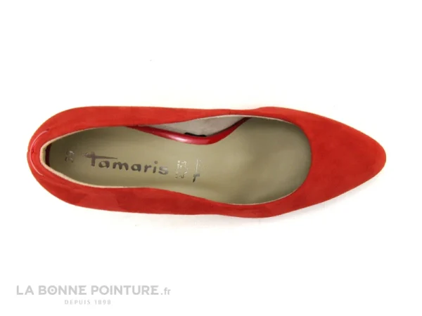 Tamaris 1-22411-20 Strawberry – Escarpin Rouge – Talon Haut vente à bas prix 7