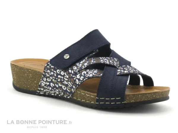 shopping pas cher Fly Flot FLAXAL – Bleu Marine – Imprime – Mule Reglable Femme 1