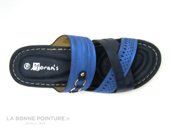 outlet Moran’s Morans ROMARYTO Marine – Bleu Metal – Mule Femme 4