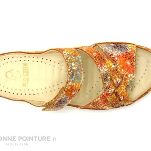 Pedi Girl CLOW Orange Imprime – Mule Confort Femme grand choix 19