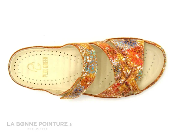 Pedi Girl CLOW Orange Imprime – Mule Confort Femme grand choix 7