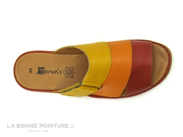 Moran’s Morans FAFILE Brique Rouge – Orange – Jaune – Mule Reglable Nouvelle Collection 7