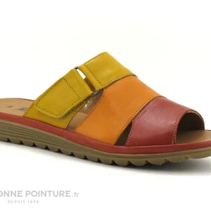 Moran’s Morans FAFILE Brique Rouge – Orange – Jaune – Mule Reglable Nouvelle Collection 17