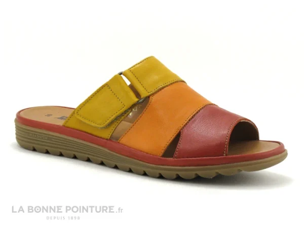 Moran’s Morans FAFILE Brique Rouge – Orange – Jaune – Mule Reglable Nouvelle Collection 6