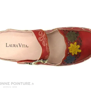 Laura Vita FACSCINEO 33 Cerise – Sabot Reglable – Talon Compense boutique 15