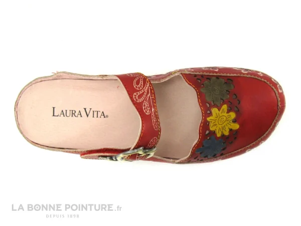 Laura Vita FACSCINEO 33 Cerise – Sabot Reglable – Talon Compense boutique 5