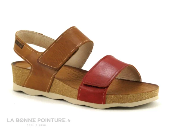 dernières Pikolinos MAHON W9E-0503C1 510 Coral – Sandale Femme 2 Velcros 1