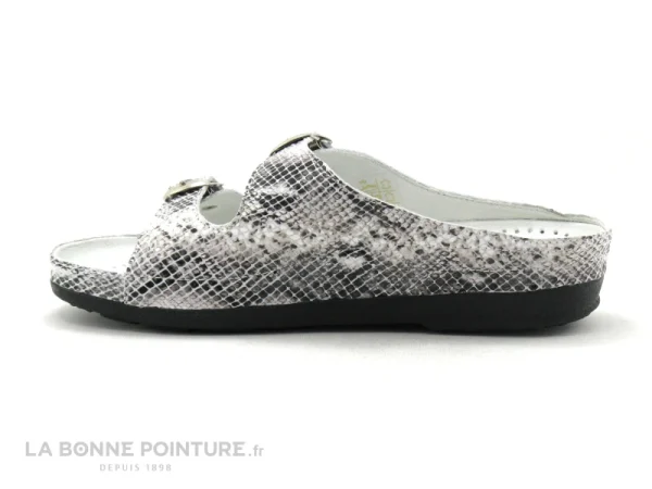 Pedi Girl WELL Off White Reptile – Mule Femme Brides Reglables exclusivement disponibles 4