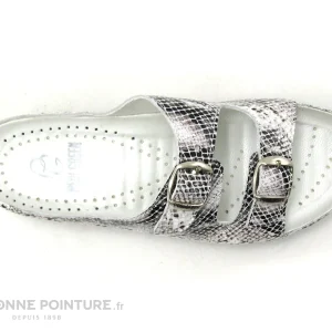 Pedi Girl WELL Off White Reptile – Mule Femme Brides Reglables exclusivement disponibles 19