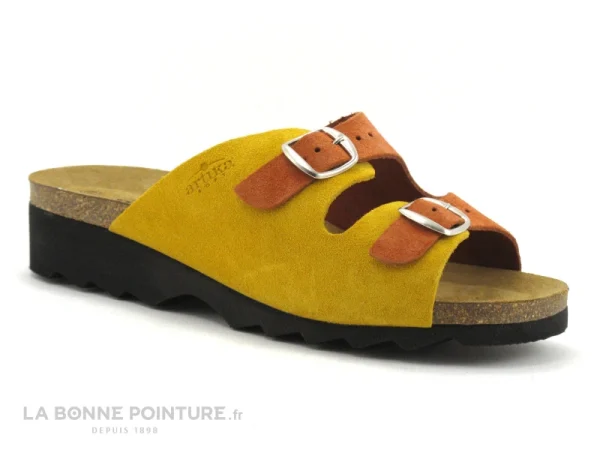 de garantie authentique Artika GADIN Jaune Orange 680 028 – Mule Reglable Femme 1