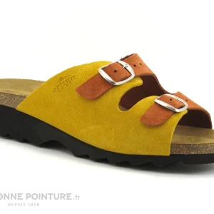 de garantie authentique Artika GADIN Jaune Orange 680 028 – Mule Reglable Femme 17