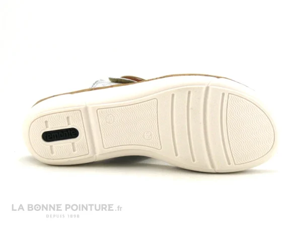 Nouveau Remonte R6853-92 – Blanc – Bleu – Sandale Femme Avec Velcro 8