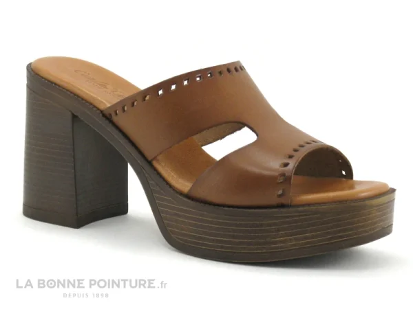 Carla Tortosa 89226 – Mule Talon Haut Femme – Cuir Marron garantie de qualité 1