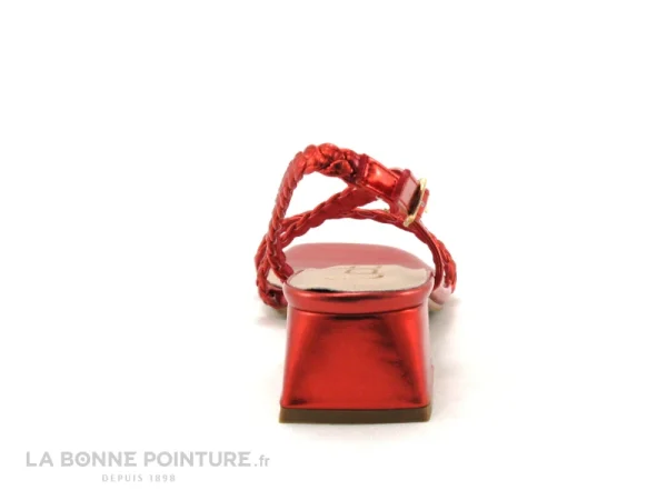 Vente Les Ptites Bombes LPB LPB Les Petites Bombes FLORENCIA – Rouge Metal – Sandale Femme 5