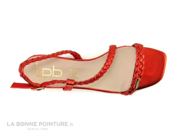 Vente Les Ptites Bombes LPB LPB Les Petites Bombes FLORENCIA – Rouge Metal – Sandale Femme 7