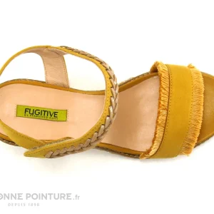 soldes ligne Fugitive ISILY Soft Yellow – Nu-pieds Jaune 19