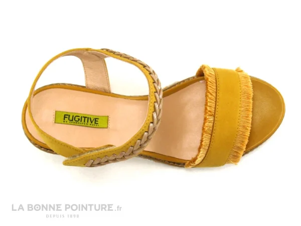 soldes ligne Fugitive ISILY Soft Yellow – Nu-pieds Jaune 7